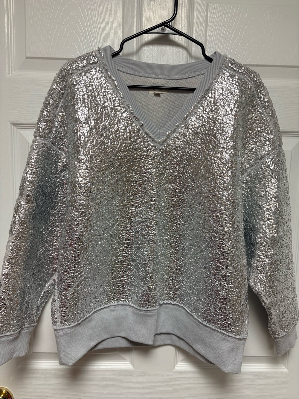 Pilcro Foil Sherpa Tunic